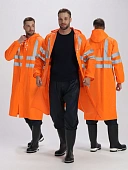 Плащ влагозащитный сигнальный ProfLineSpecialist СОП (ПВХ,210), оранжевый Плащ влагозащитный сигнальный ProfLineSpecialist СОП (ПВХ,210), оранжевый