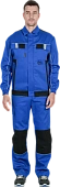 Костюм КОНФОРМ летний, василек-черный (Куртка+полукомбинезон)