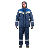 Костюм УРЕНГОЙ  зимний, т/.синий-василек, 4 кл пояс