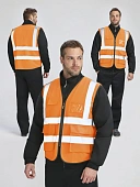 Жилет сигнальный ProfLineLeader СОП-4 (тк.Полиэфир,130), оранжевый