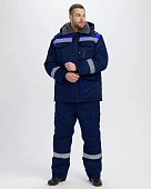 Костюм зимний Нейч-2 Премиум СОП К. (тк.Смесовая,240) п/к, т.синий/васильковый