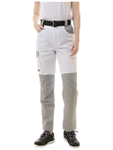 Женские рабочие брюки Brodeks KS328, белый/серый 