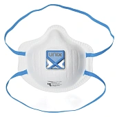 Полумаска формованная фильтрующая UNIXAir 112V FFP2 R D клапаном 3 шт.