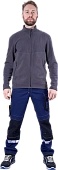 Куртка флисовая ФЬЮЖЕН, темно-серая