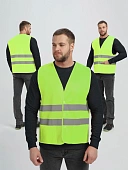 Жилет сигнальный ProfLineBase с пуговицами и карманами (тк.Полиэфир,100), желтый Жилет сигнальный ProfLineBase с пуговицами и карманами (тк.Полиэфир,100), желтый