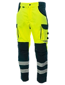 Сигнальные брюки Brodeks KS309, желтый/черный 