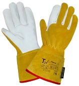 Краги кожаные Siberia для сварки T31-11-ru с защитой от МП, Тп Краги кожаные Siberia для сварки T31-11-ru с защитой от МП, Тп