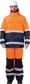Костюм БРАЙТ зимний, Со - 3-й класс защиты, Тнв - 2-й класс защиты, флуоресцентный оранжевый-синий Костюм БРАЙТ зимний, Со - 3-й класс защиты, Тнв - 2-й класс защиты, флуоресцентный оранжевый-синий