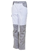 Женские рабочие брюки Brodeks KS328, белый/серый 