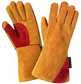 Краги спилковые Siberia для сварки T92-11-ru 10,5 с широкой манжетой с защитой от МП, Тп Краги спилковые Siberia для сварки T92-11-ru 10,5 с широкой манжетой с защитой от МП, Тп