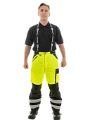 Зимние сигнальные брюки Brodeks KW308, желтый/черный  Зимние сигнальные брюки Brodeks KW308, желтый/черный