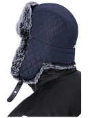 Шапка-ушанка Brodeks Extreme KM109 синий/серый 