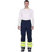 Брюки мужские утепленные ACTIVE, синий-флуоресцентный желтый Брюки мужские утепленные ACTIVE, синий-флуоресцентный желтый