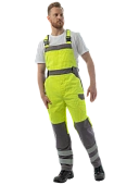 Мультизащитный полукомбинезон Brodeks MS48-61, желтый/серый 