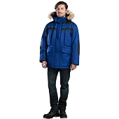 Куртка ДИКСОН зимняя, василёк-чёрный